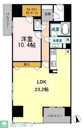 カスタリア伏見の物件間取画像