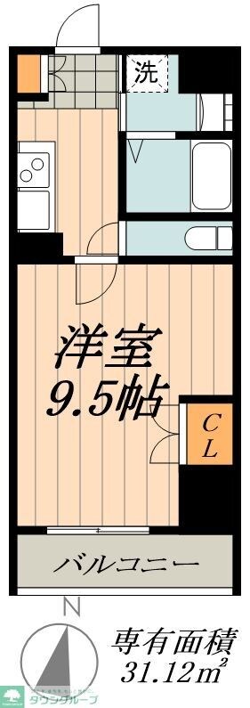 STUDIO KANAREBASHIの物件間取画像