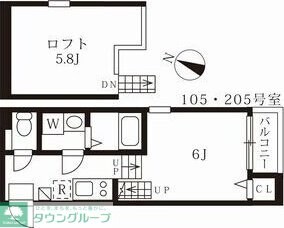 ユースター川名の物件間取画像