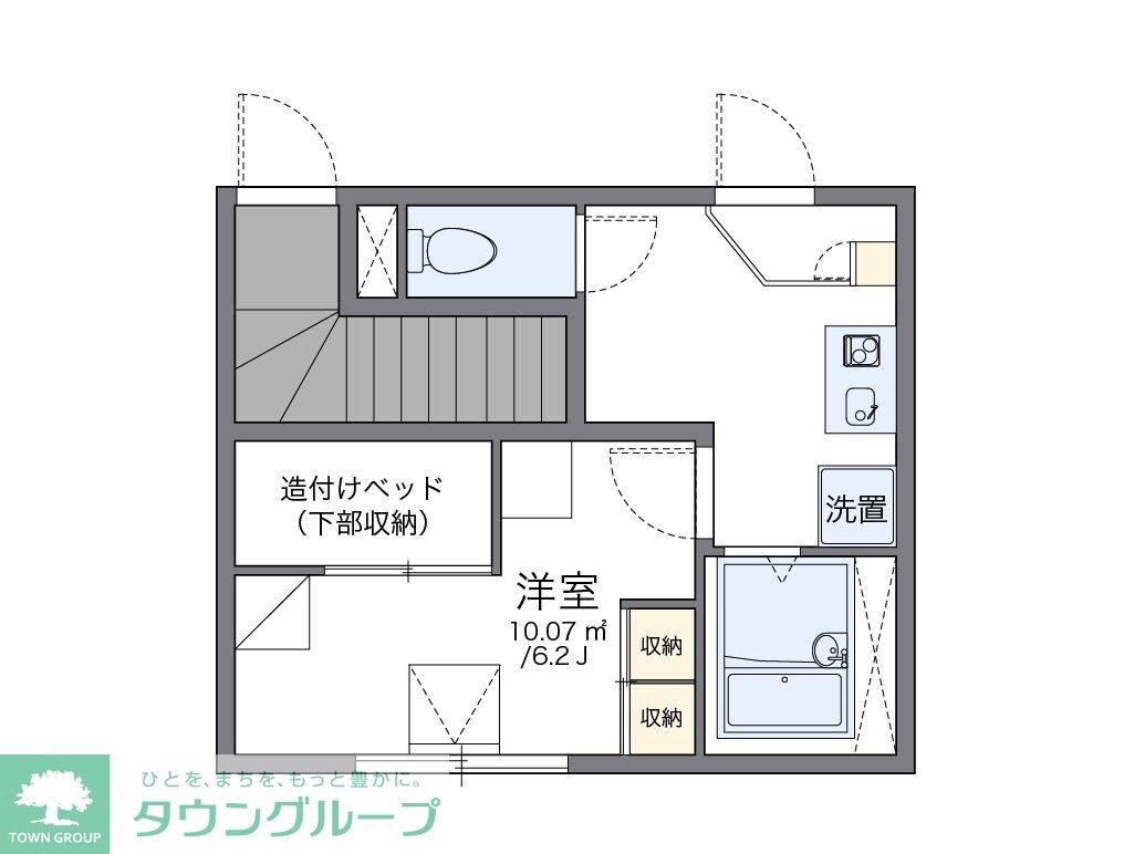 レオパレスいろはの物件間取画像