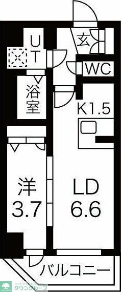 メイクス上前津IIIの物件間取画像