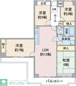 アーバンドエル杁中の物件間取画像