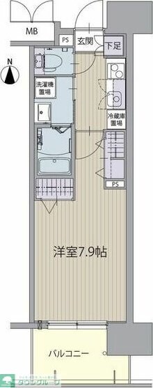 パルティール金山アネックスの物件間取画像