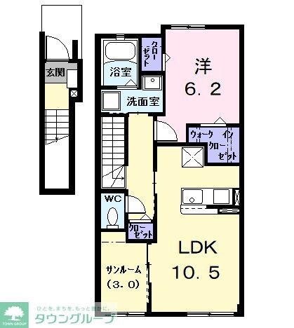 エスポワール KIIIの物件間取画像
