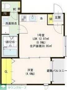 アンバー尾頭橋の物件間取画像