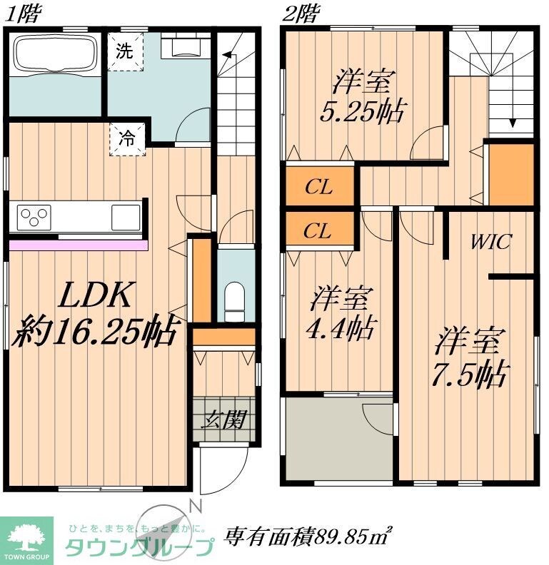 ドマーニ一色新町2号棟の物件間取画像