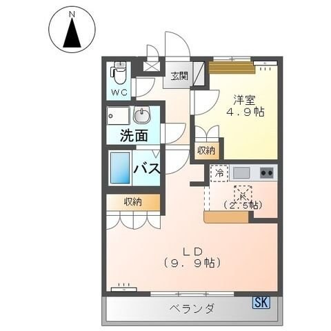 アシューレの物件間取画像
