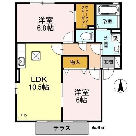 スクエアガーデン Bの物件間取画像