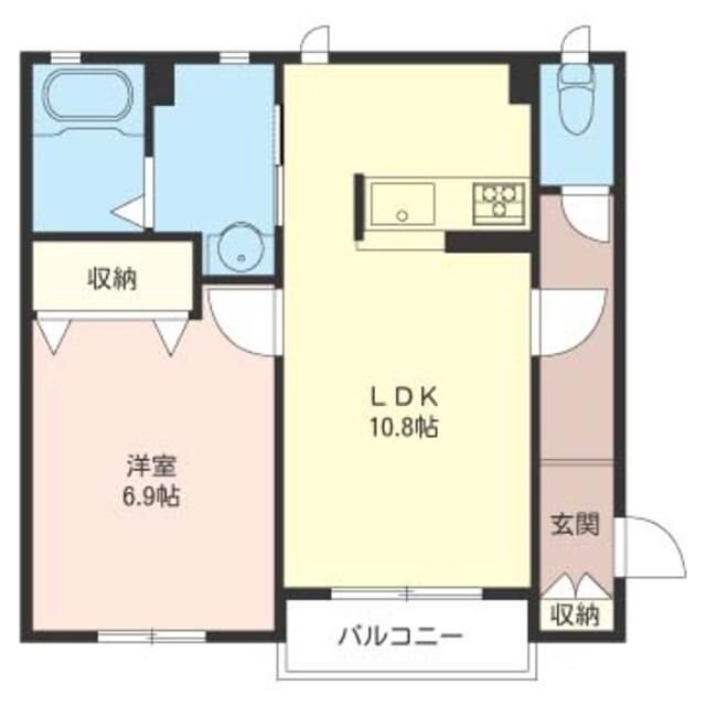 ブランドール・ミキ Bの物件間取画像