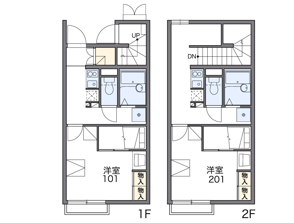 レオパレスイーストハウスの物件間取画像