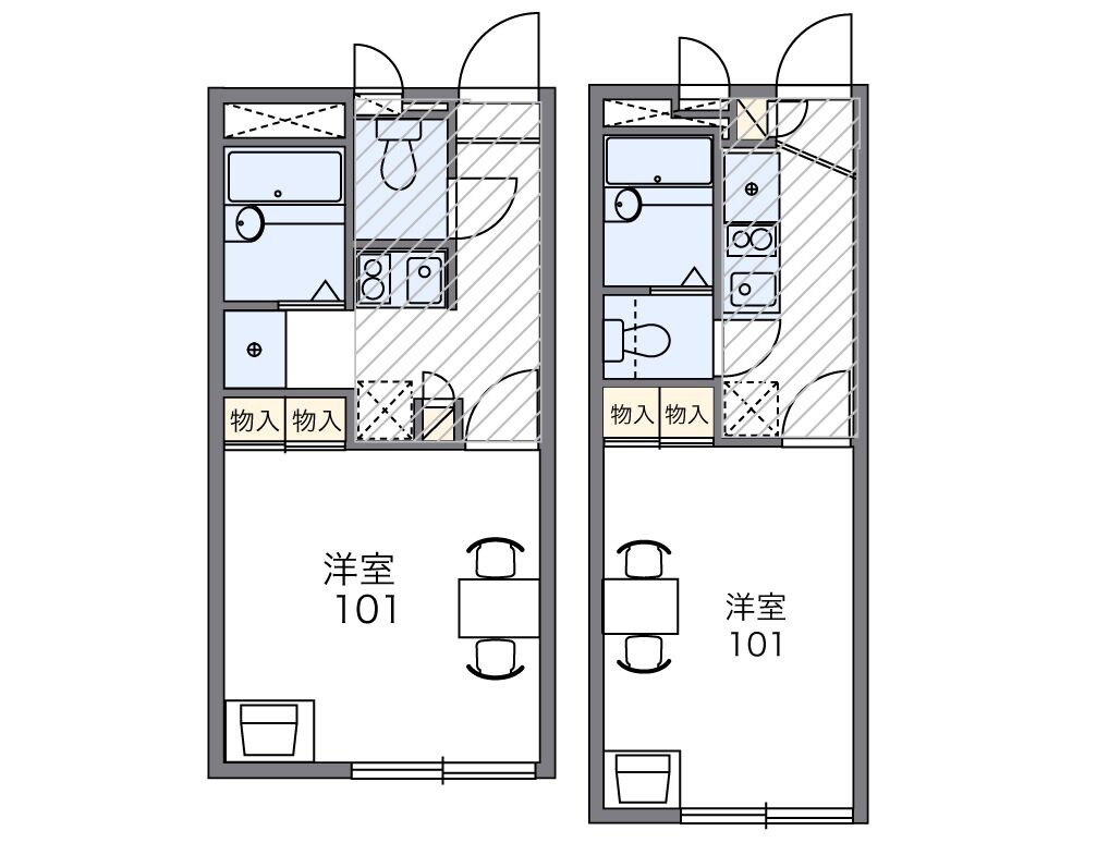 レオパレスエル ヴェローナの物件間取画像