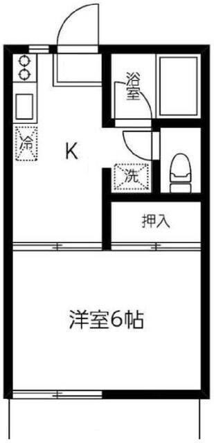 藤和コーポ東台Iの物件間取画像