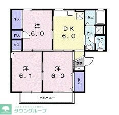 サンワハイツAの物件間取画像