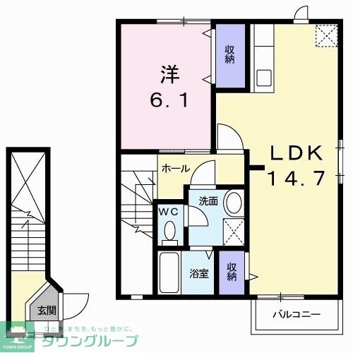 プロムナードの物件間取画像