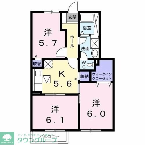 ソレアード・プラーサCの物件間取画像