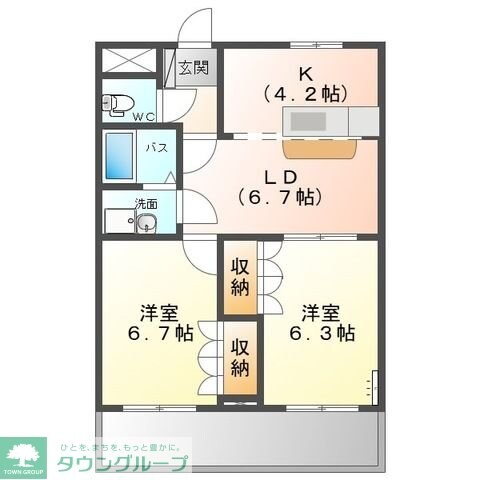 ライブリーコートの物件間取画像