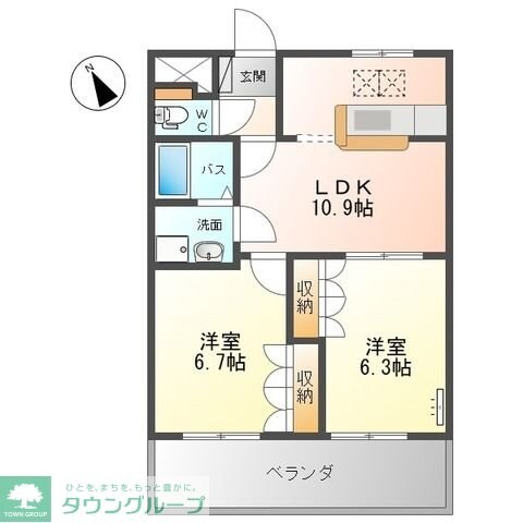 プランドール光円の物件間取画像