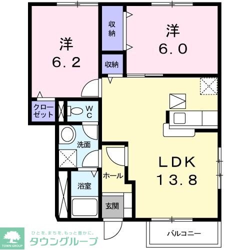 プランドールBの物件間取画像