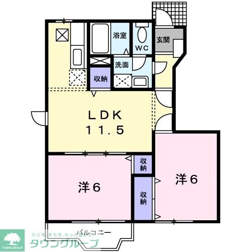 ディアスボナールIIの物件間取画像