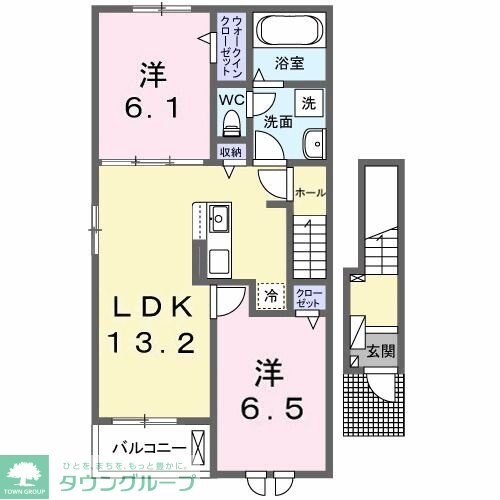 パラッツオ Aの物件間取画像