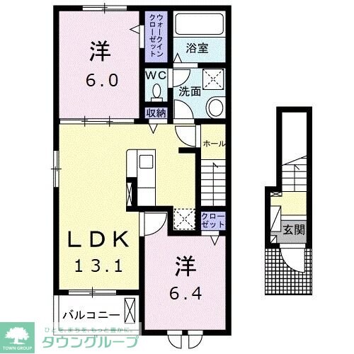 ジョイ・ハウス Bの物件間取画像