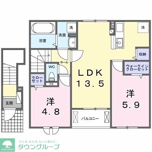 パラッツオ Bの物件間取画像