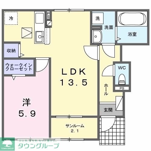 パラッツオ Cの物件間取画像