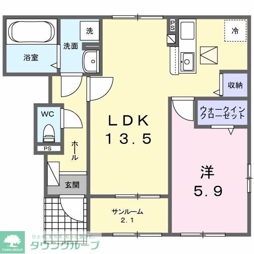 パラッツオ Cの物件間取画像