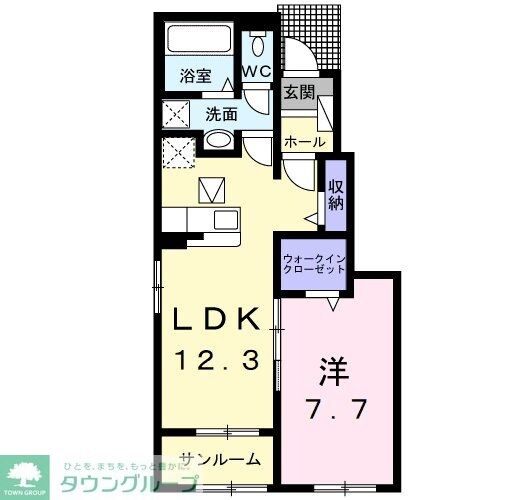 フェリース Aの物件間取画像