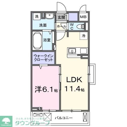 クラール 大島 Aの物件間取画像