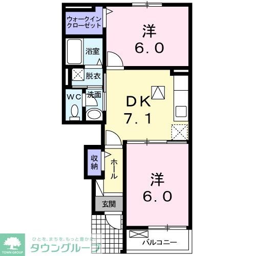 ロッソフィオーレBの物件間取画像