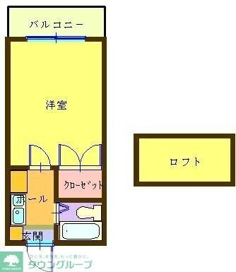 アリス深谷5号館の物件間取画像