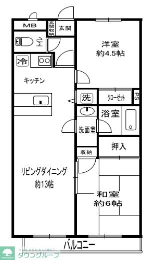 ウインブルーム深谷の物件間取画像