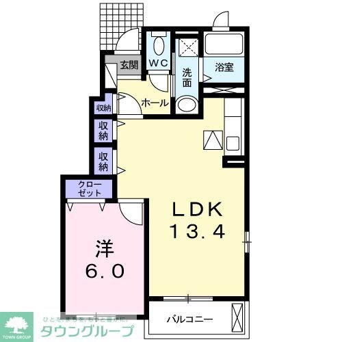 ウエストCの物件間取画像
