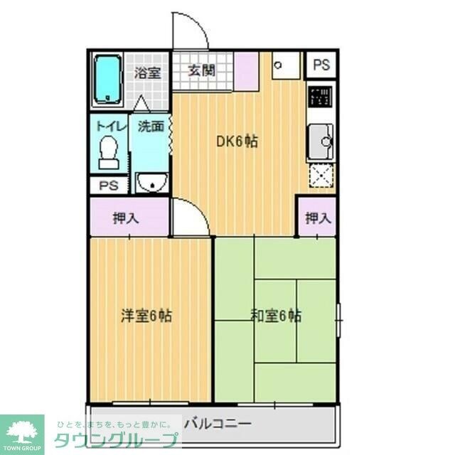 グリーンハイツの物件間取画像