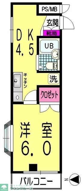 プラザ新保の物件間取画像
