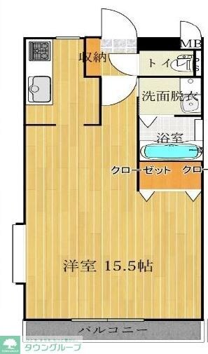 ペティートの物件間取画像