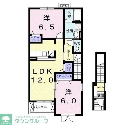 メゾン モデストBの物件間取画像