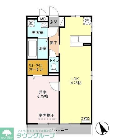メゾンベールの物件間取画像