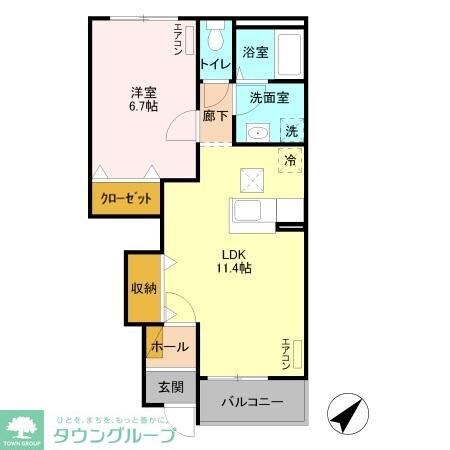 リヨンの物件間取画像