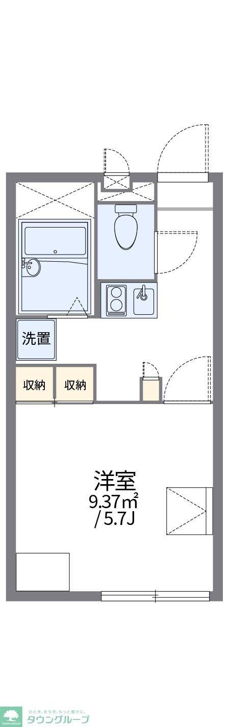 レオパレスかやばの物件間取画像