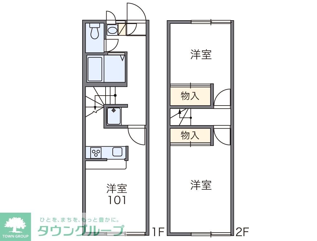 レオパレスソレイユの物件間取画像