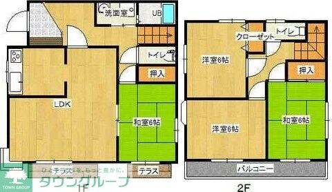 山岸貸家の物件間取画像