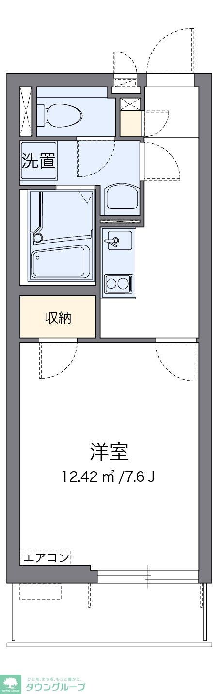 クレイノ河原タウニーの物件間取画像