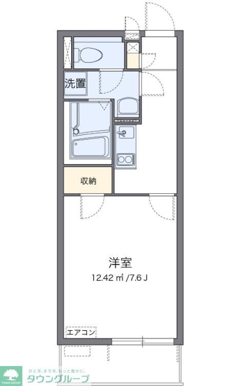 クレイノHAKODAの物件間取画像