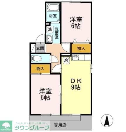 エクレール Aの物件間取画像