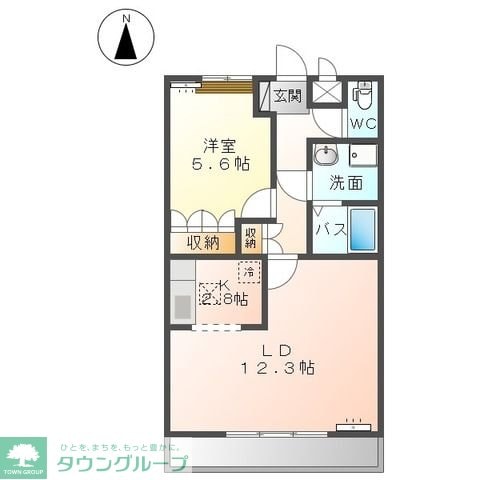 スカイヒルズ Cの物件間取画像