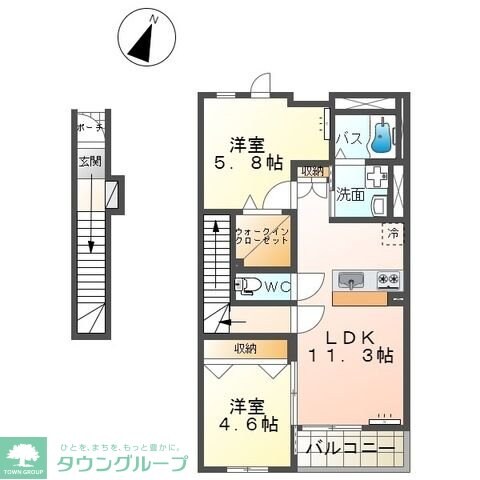 ラピスAの物件間取画像
