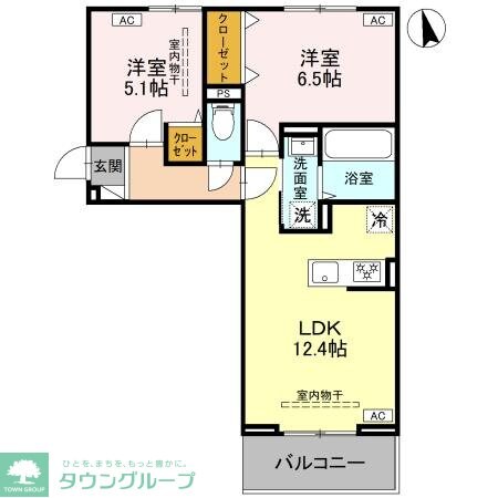 プレミアムメゾン高崎飯塚町IIの物件間取画像