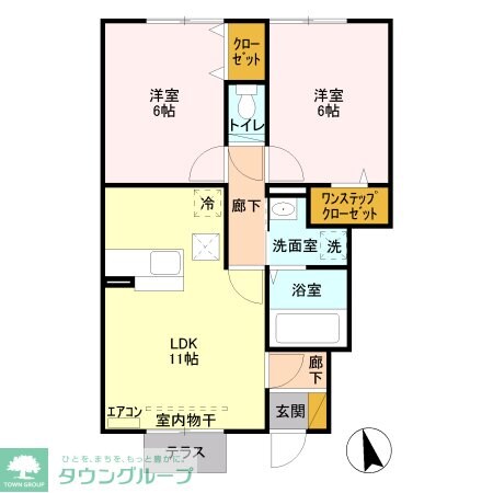 フローレスの物件間取画像